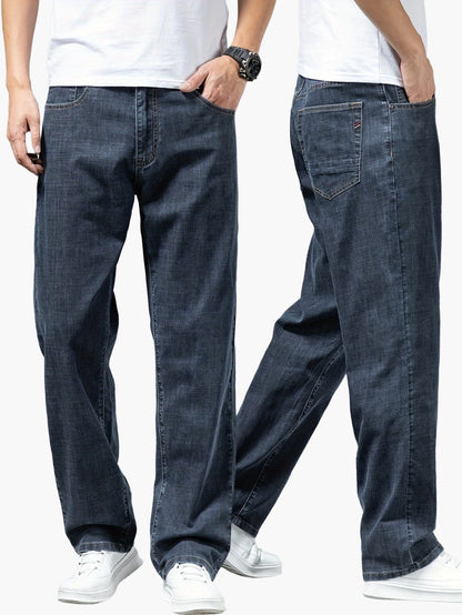 Herr Jeans Ledig Rak Passform Vardagsstil