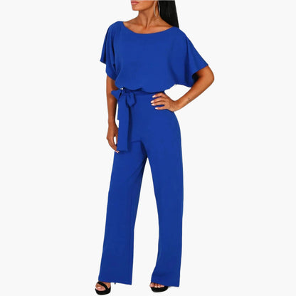 Dam Jumpsuit Elegant Bred Ben Ärm Detalj Fest och Middag
