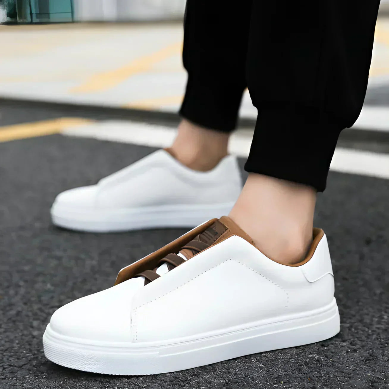 Herrsneakers Klassisk Stil och Komfort för Vardagsbruk och Fina Tillfällen