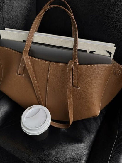 Damernas trendiga vintage tote bag – elegant vardagsväska för stad och kontor