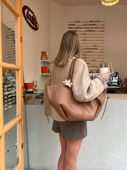 Damernas trendiga vintage tote bag – elegant vardagsväska för stad och kontor