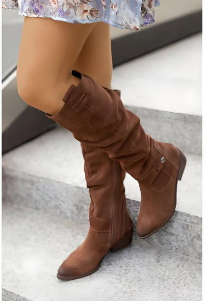 Damstövlar Knähöga Klassiska Boots för Mode och Vardag