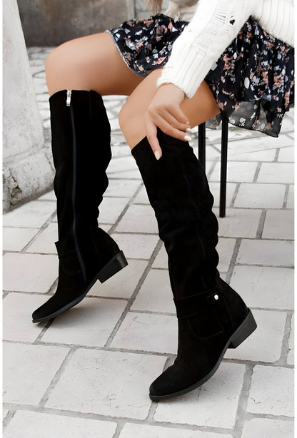 Damstövlar Knähöga Klassiska Boots för Mode och Vardag