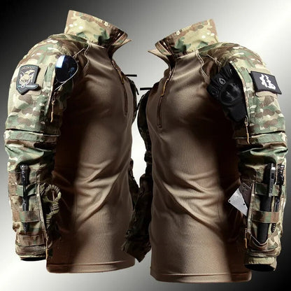 Herr Tactical Set – Taktisk Uniform för Män, Funktionell och Vattentålig för Outdoor och Arbete