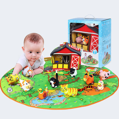 Babylekmattor Jungle och Bondgård – Utvecklande Aktivitetsmatta för Barn