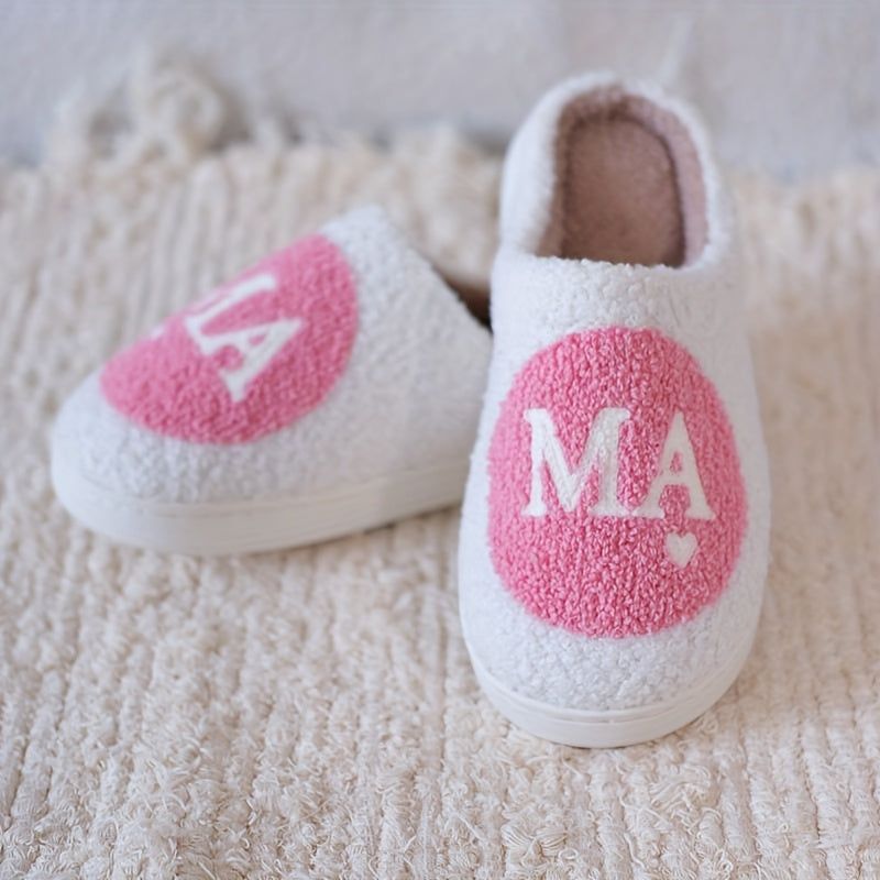 Damtofflor Slip-in Mjuk Spa-stil med MAMA-motiv – Perfekt Present för Mamma, Inomhus Fritid