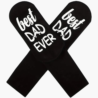 Herrsockor med text – Roliga strumpor med budskap för pappa – Best Dad Ever presentidé