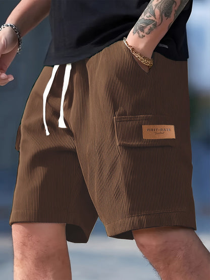 Herrshorts med avslappnad passform och fickdetalj – Perfekta för vardag och fritid
