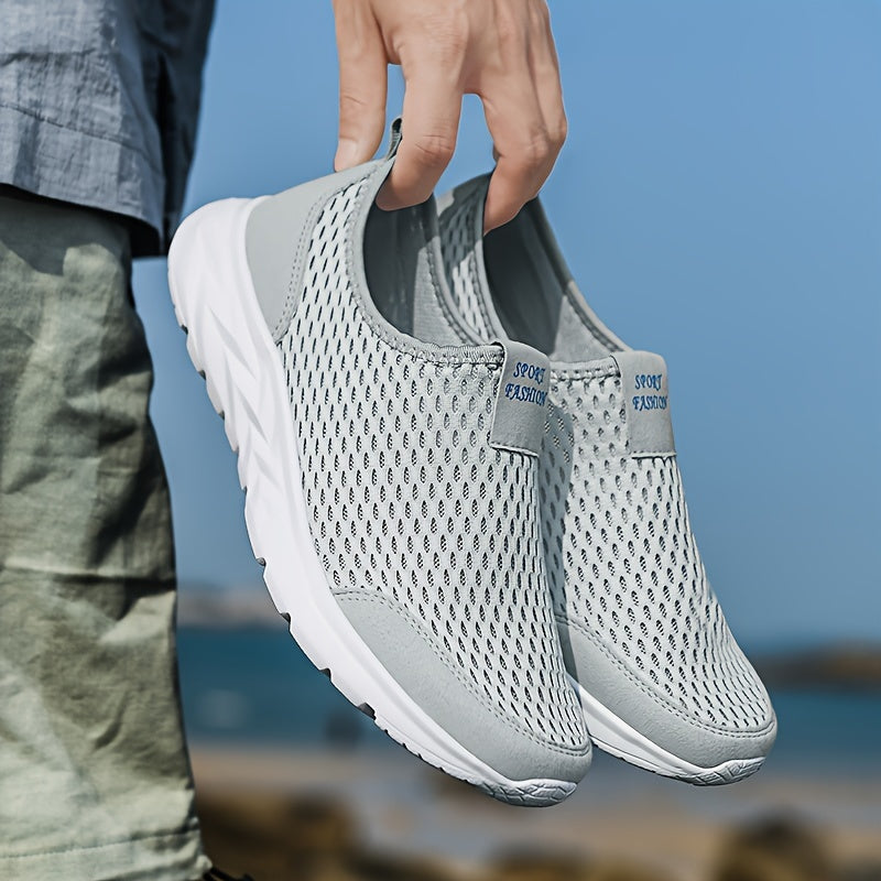 Herrar Sportiga Slip-On Sneakers för Träning och Fritid
