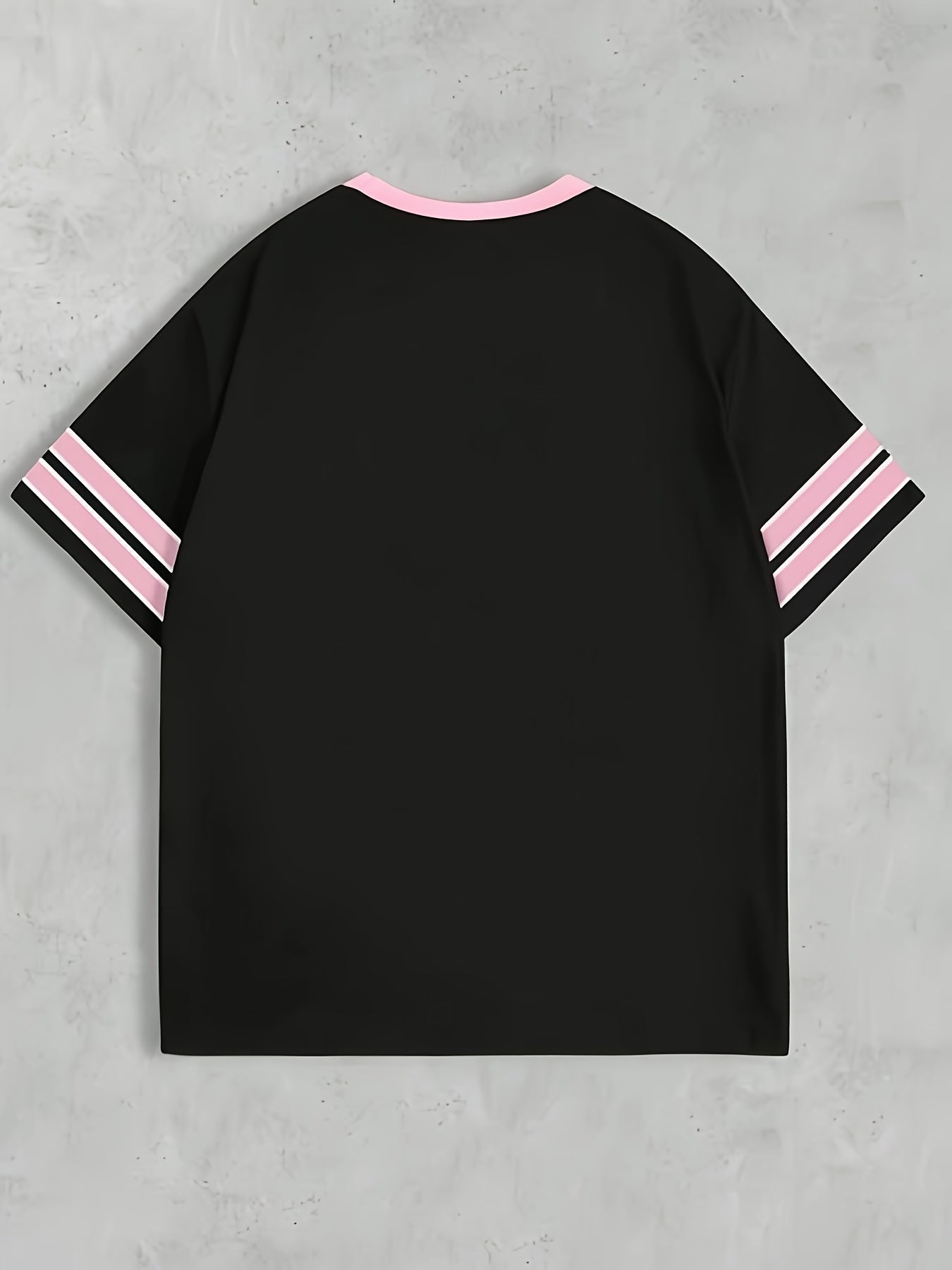 Dam Topp Preppy Sportig Jersey med Nummer 28 och Vintage Detaljer