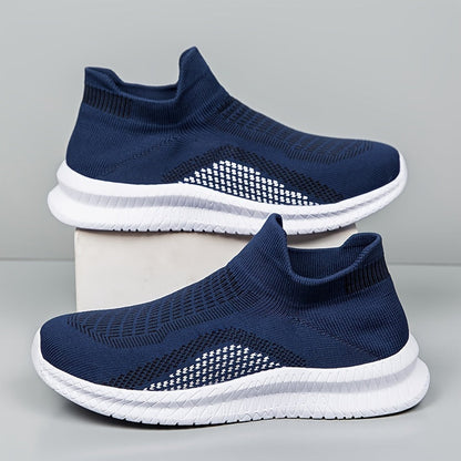 Herrar Sneakers Lättviktiga Slip-On Vardagslöparskor Streetstil
