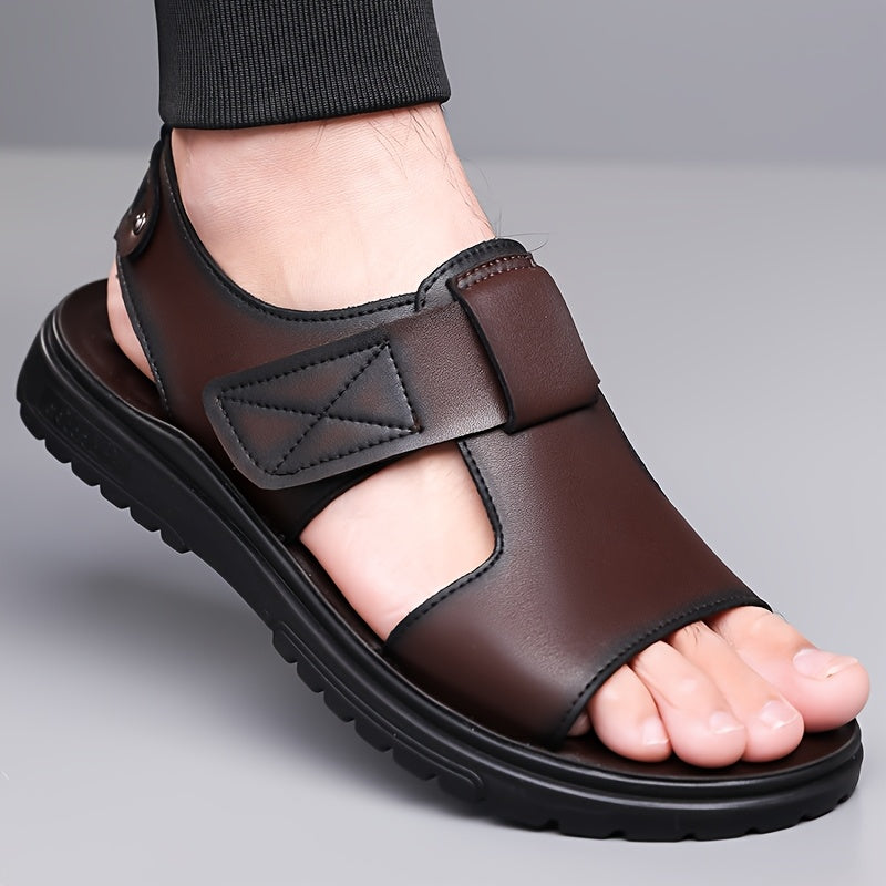 Herrsandaler med robust sula för vardag och fritid – Vintage stil