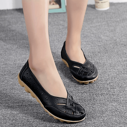 Dam Ballerinaskor Slip-on Klassiska Flats för Vardag och Sommar