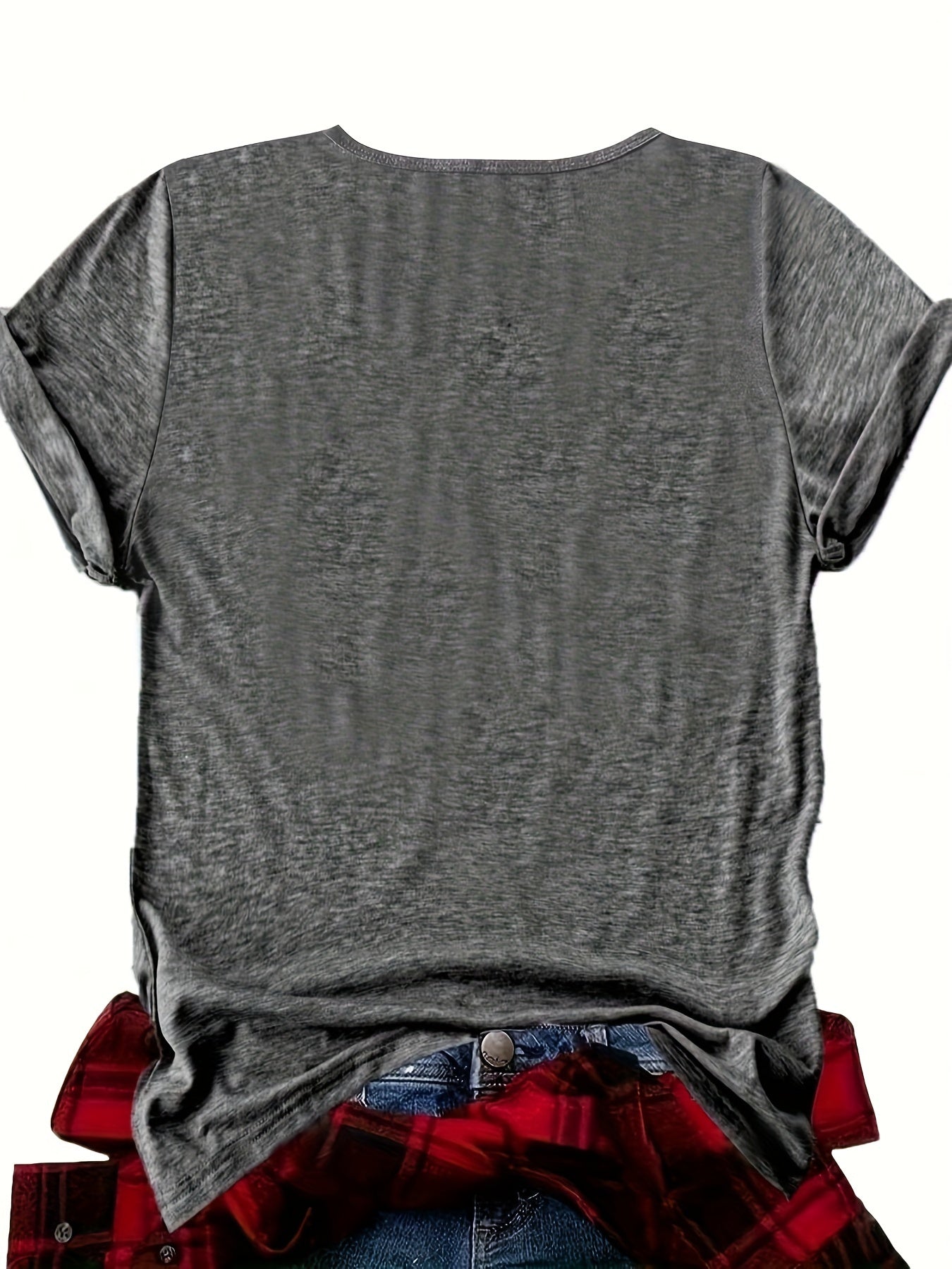 Dam T-shirt med rolig text – Avslappnad vardagsstil – Perfekt för sommar och fritid