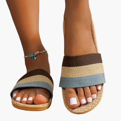 Dam Sandaler Slip-in Platta Häl Somriga Casual Tofflor