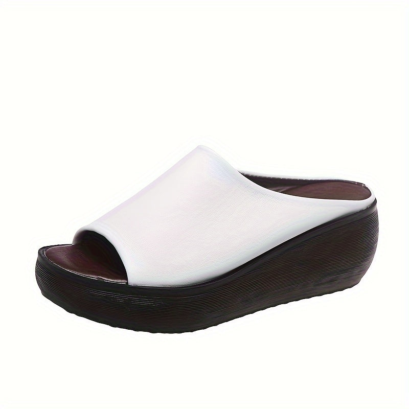Dam Sandaler Plattform Slip-in Minimalistisk Stil Vardagsanvändning