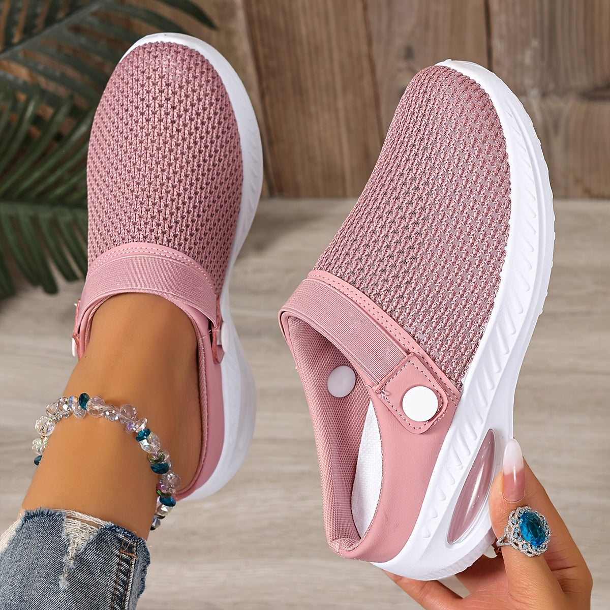 Dam Tofflor Sportiga Slip-on Skor för Vardag och Fritid