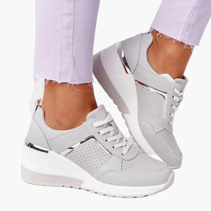 Dam Sneakers Plattform Trendiga Komfortskor för Vardagsbruk och Mode