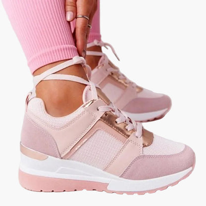 Dam Sneakers Plattform Trendiga Komfortskor för Vardagsbruk och Mode