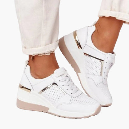 Dam Sneakers Plattform Trendiga Komfortskor för Vardagsbruk och Mode