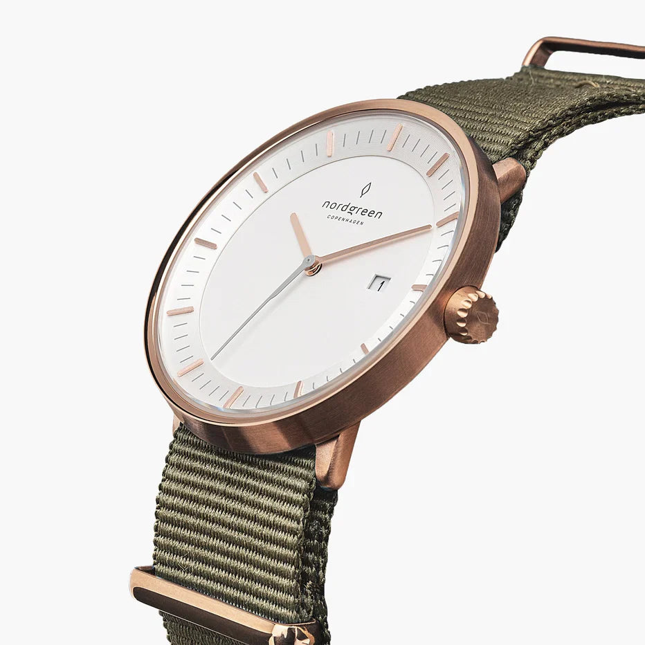 Charlotte – Unisex filosofklocka med konstläderarmband