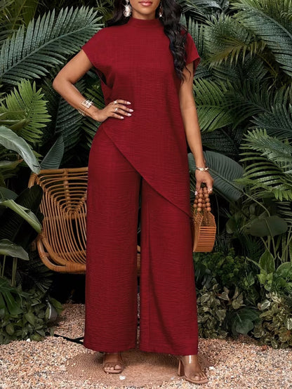 Dam Jumpsuit Asymmetrisk Elegant Vår/Sommar Fest & Vardag