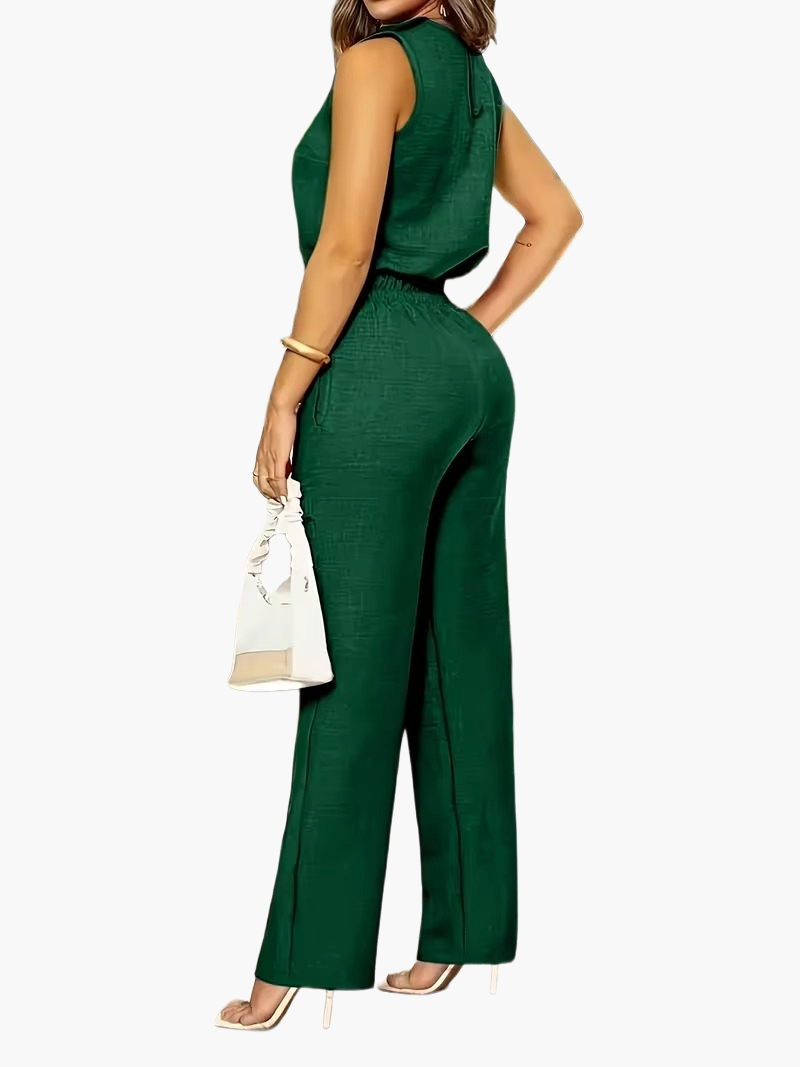 Dam Elegant Byxdress Perfekt för Kontor och Fritid