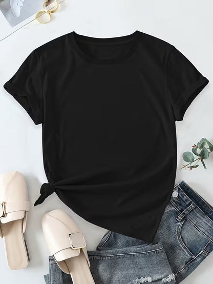 Dam T-shirt i avslappnad stil för vardagsbruk och fritid