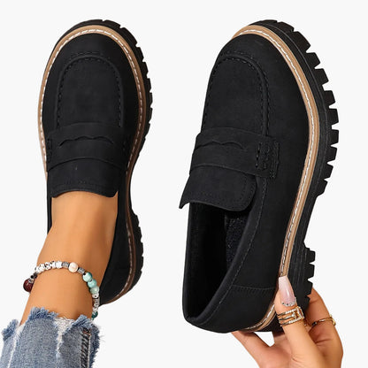Damloafers med grov sula och modern design – Perfekta vardagsskor för stil och komfort