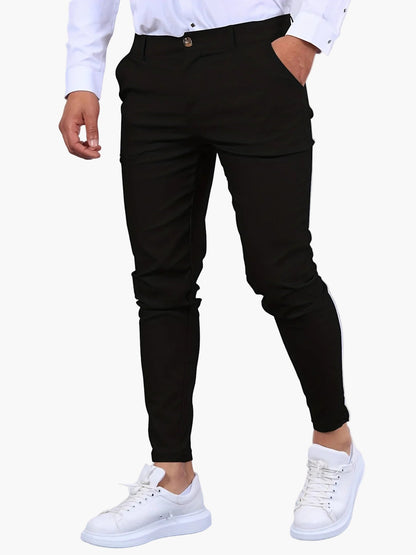 Herr Slim Fit Kostymbyxor för Affär och Kontor, Modern Stil