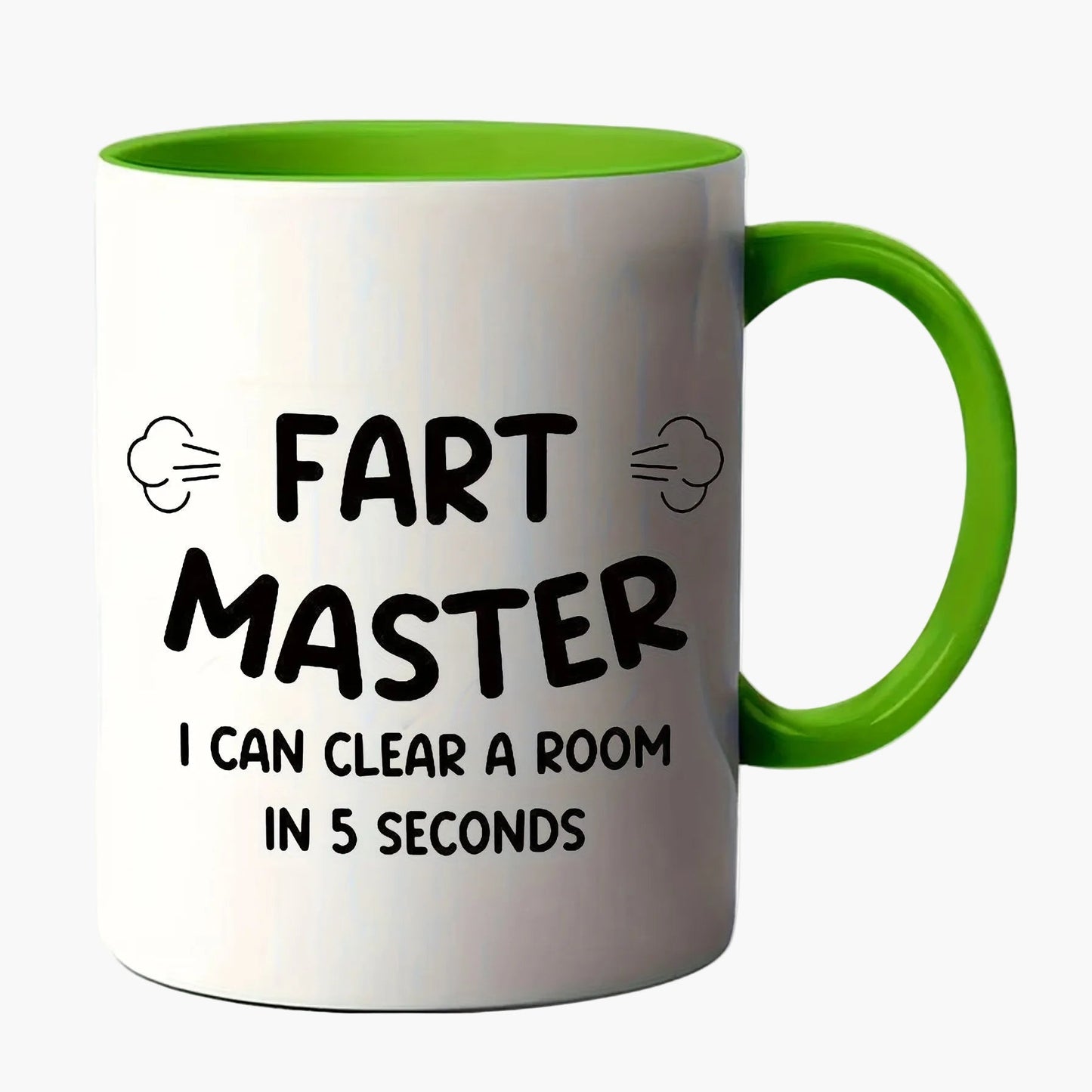 Herrmugg med skämttext – Fart Master – Rolig present till män, kaffemugg med humor för pappa eller pojkvän
