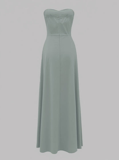 Dam Elegant Aftonklänning Bandeau Stil Fest och Gala