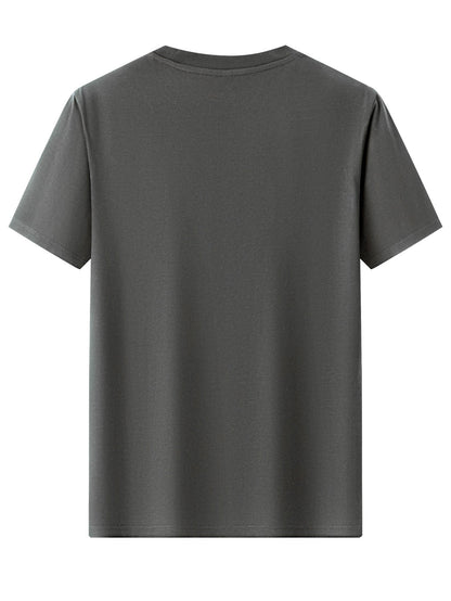 Herr T-shirt med kompass och berg – Äventyrsdesign för friluftsliv och vardag