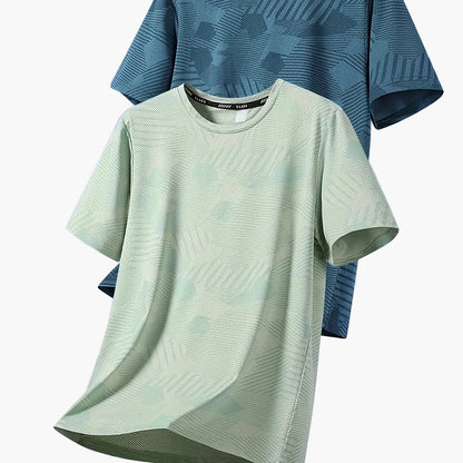 Herr T-shirt Set – Avslappnad Tropisk Stil, Perfekt för Vardagsbruk och Semester