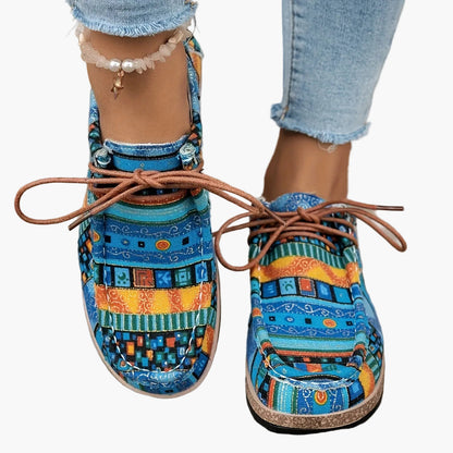 Damloafers med vintageinspirerat mönster – Bekväma vardagsskor med brogue-detaljer