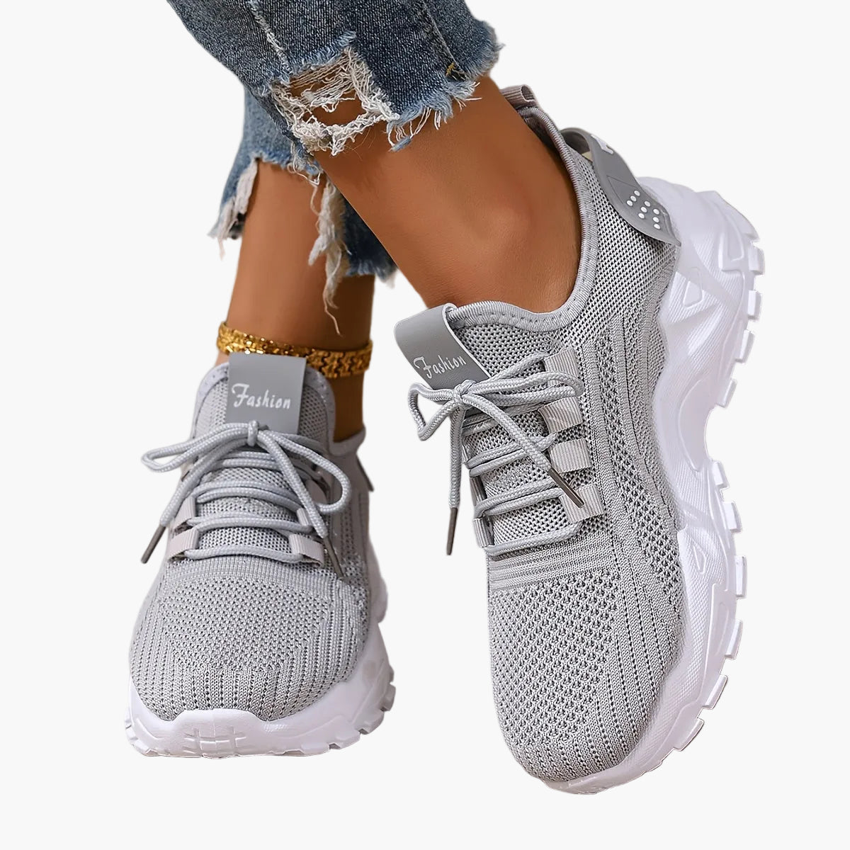 Dam Sneakers Sportig Stil Löparskor för Vardagsbruk och Träning