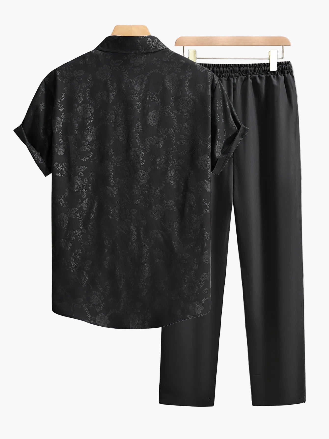 Herr Skjorta Kortärmad Blommig Mönster Casual Modern Stil