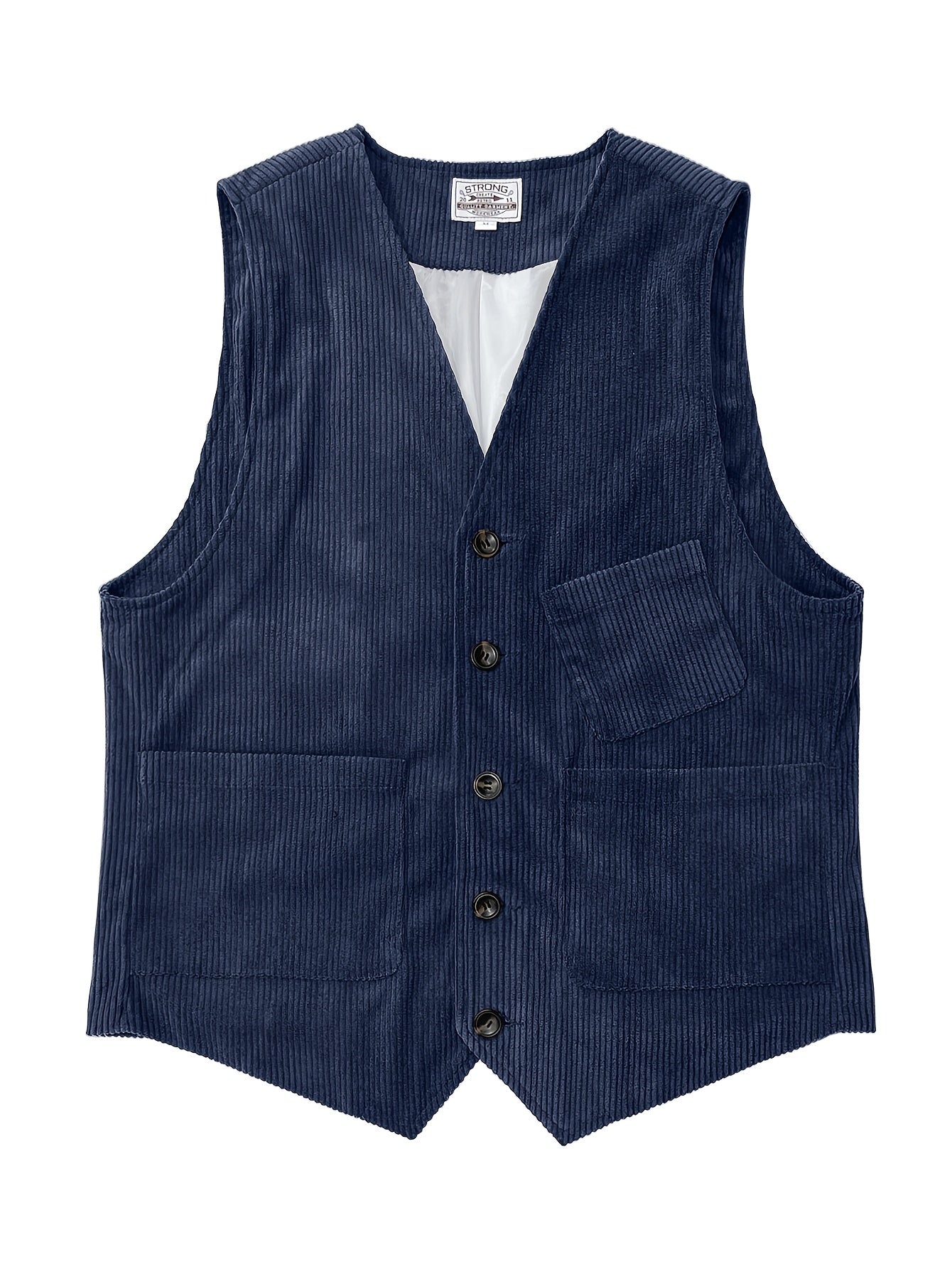 Herrväst i klassisk workwear-stil – elegant och mångsidig väst för arbete och fritid