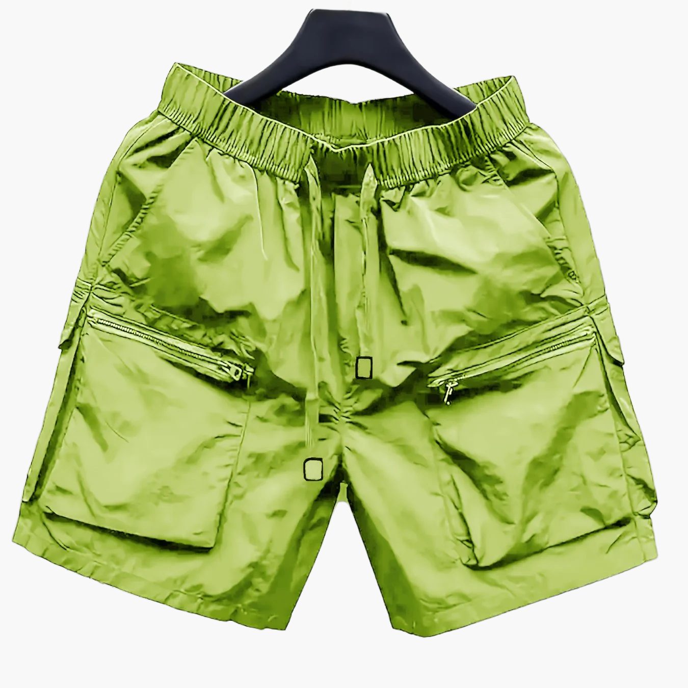 Herrarnas avslappnade cargoshorts med stora fickor och dragkedja – trendig streetwear för vardag och fritid