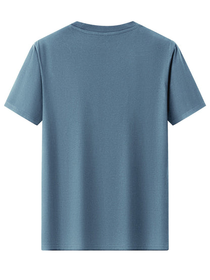 Herr T-shirt med tryck – Klassisk casual stil, grafiskt motiv, perfekt för vardagsbruk