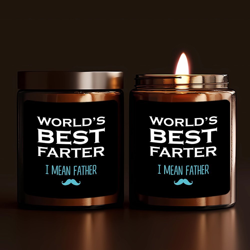 Herrarnas roliga presentljus - World's Best Farter (I Mean Father) - Perfekt för fars dag eller födelsedag