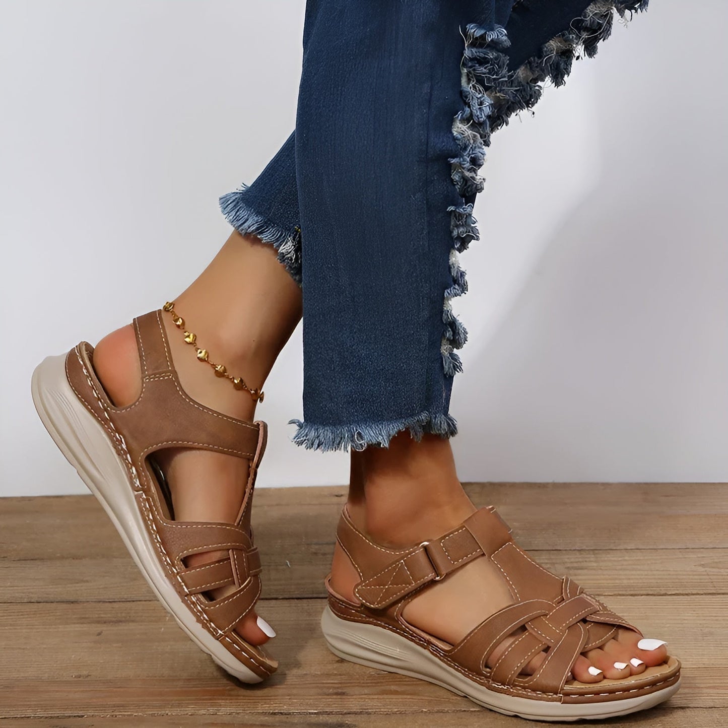 Dam Sandaler med Ortosupport – Bekväma och Stilrena Promenadsandaler för Vardag och Stad