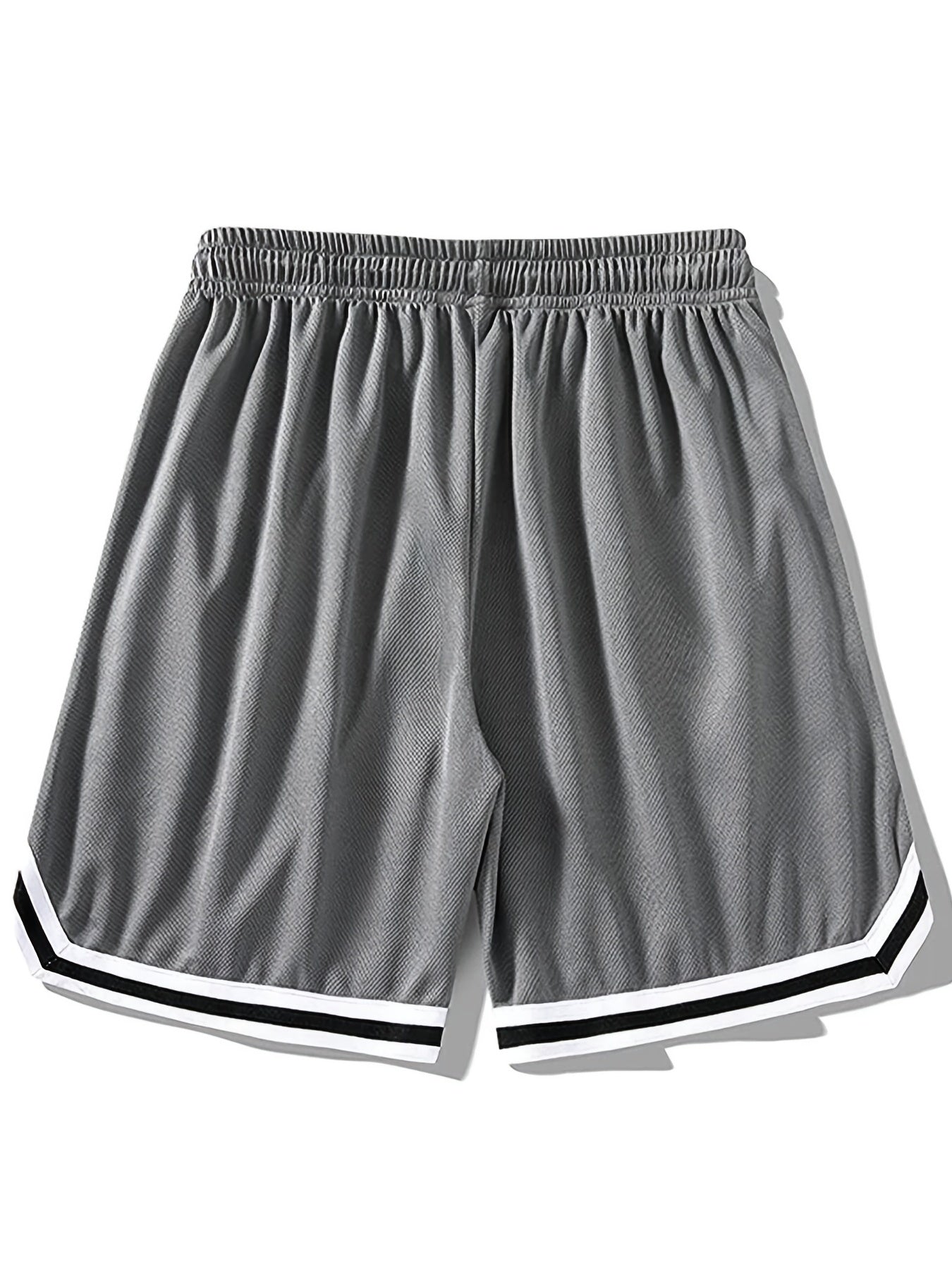 Herr Sportiga Basketshorts med Los Angeles-tryck, Löst Passform, Perfekt för Träning och Fritid