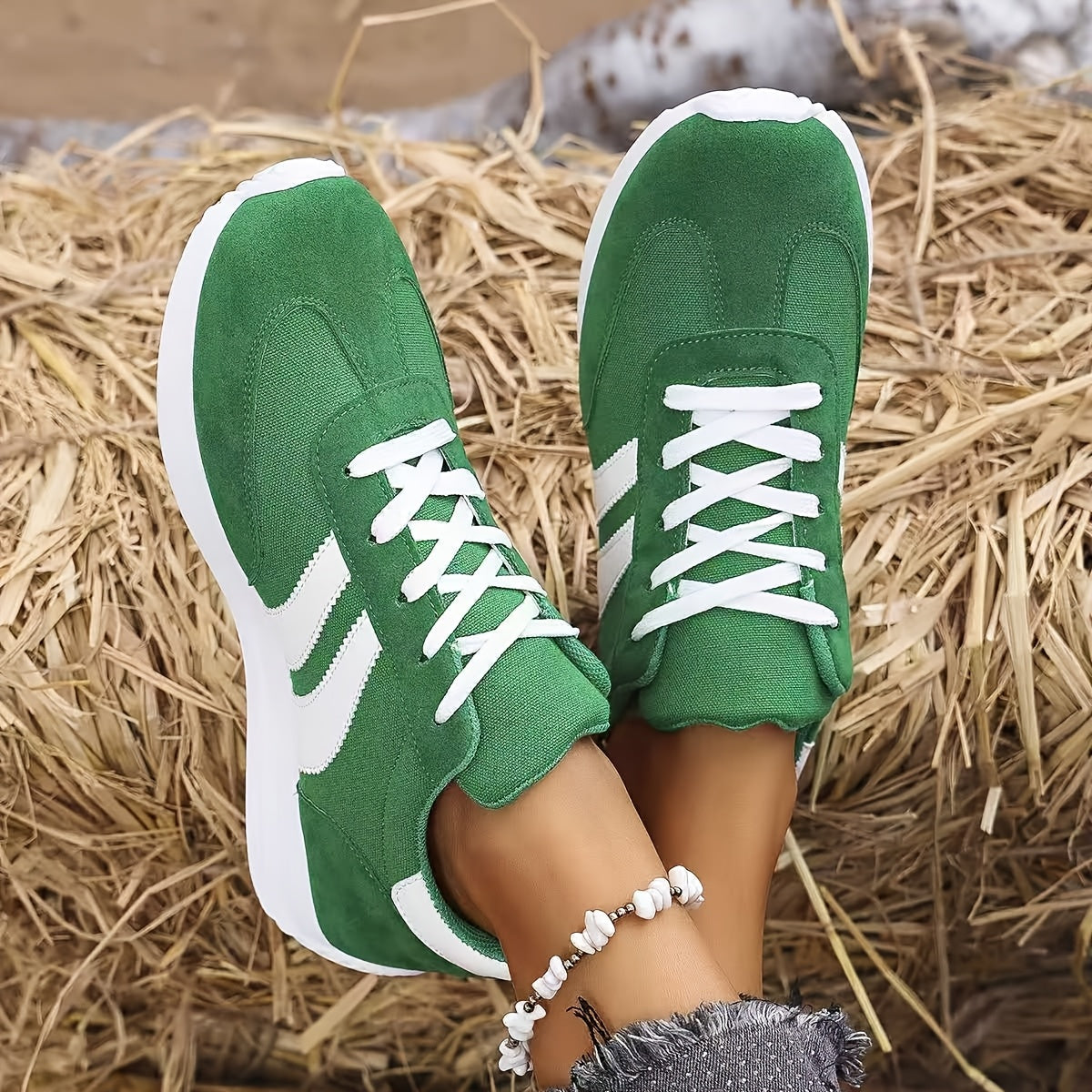 Dam Sneakers Sportiga Vardagslöparskor med Klassisk Design