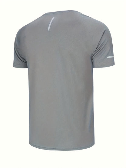 Herr T-shirt Sportig Träningsfunktion Kortärmad för Aktiv Livsstil