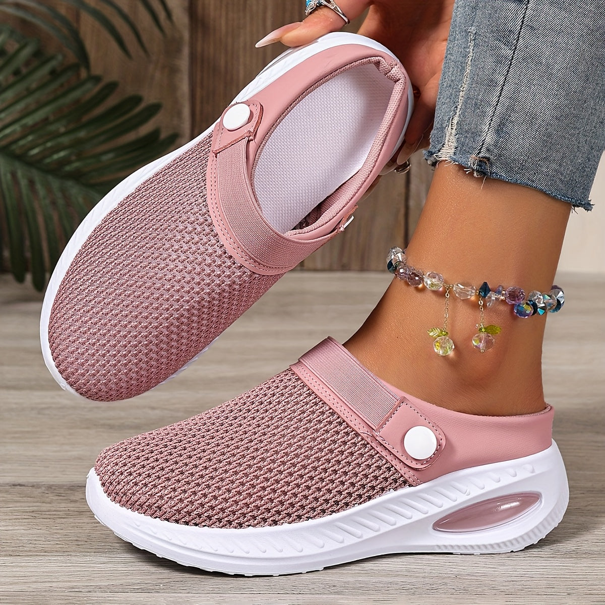 Dam Tofflor Sportiga Slip-on Skor för Vardag och Fritid