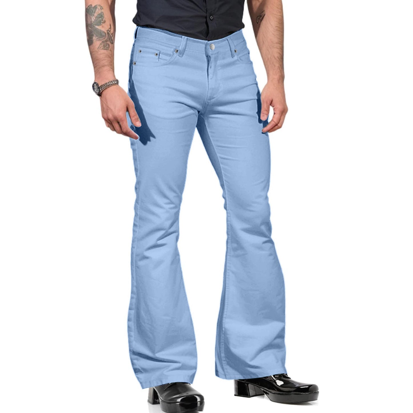Charles – Casual Bell-bottom Byxor för Män
