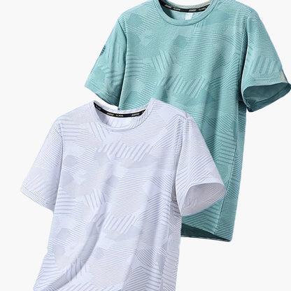 Herr T-shirt Set – Avslappnad Tropisk Stil, Perfekt för Vardagsbruk och Semester
