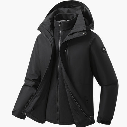 Herr Softshelljacka med Avtagbar Innerjacka – Vattentät och Vindskyddad för Vardagsbruk