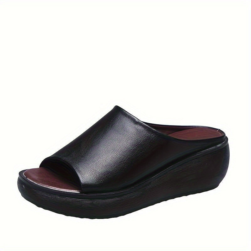 Dam Sandaler Plattform Slip-in Minimalistisk Stil Vardagsanvändning